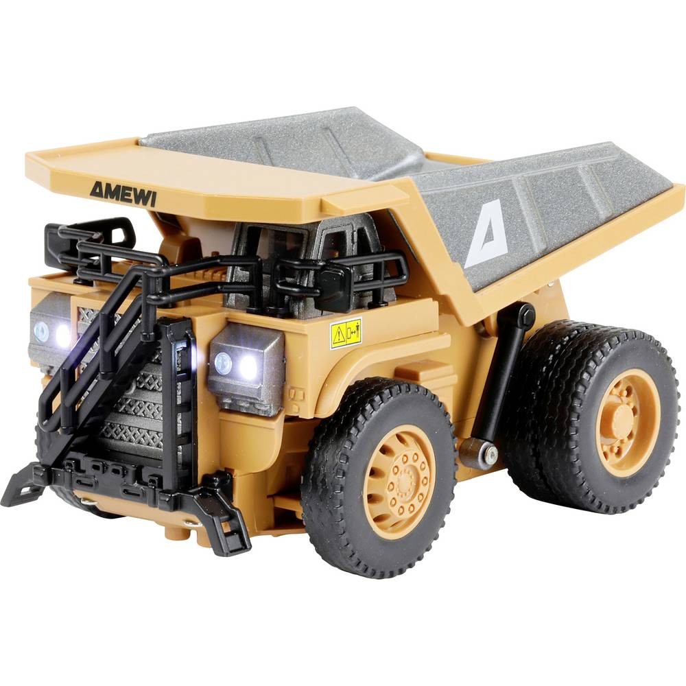 Engin de chantier télécommandé Amewi 22746 avec bras articulé mobile jaune