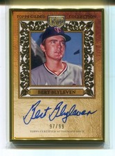 2025 Topps Gilded Collection Bert Blyleven Gold Framed Auto #HAFA-BB /99