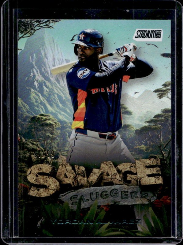 2025 Topps Stadium Club Yordan Alvarez Savage Sluggers #SS-25 Astros