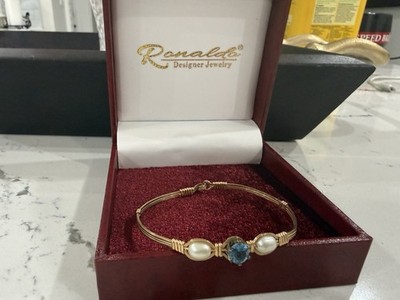 Ronaldo Puppy Love Bracelet Blue Size 6.5 
