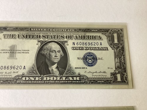 Two 1957 A 2 Dollar Silver Certificates in Uncirculated Condition - Picture 3 of 11