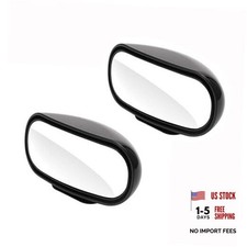 Blind Spot Mirror for Car 2 Pack, Adjustable Convex Wide-Angle Black-2Pack