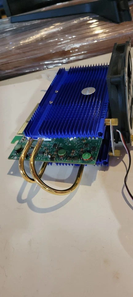 matrox MGI-PH-A8X128 graphics card plus zalman dual heatpipe VGA cooler ZM80D-HP - Image 4 of 4