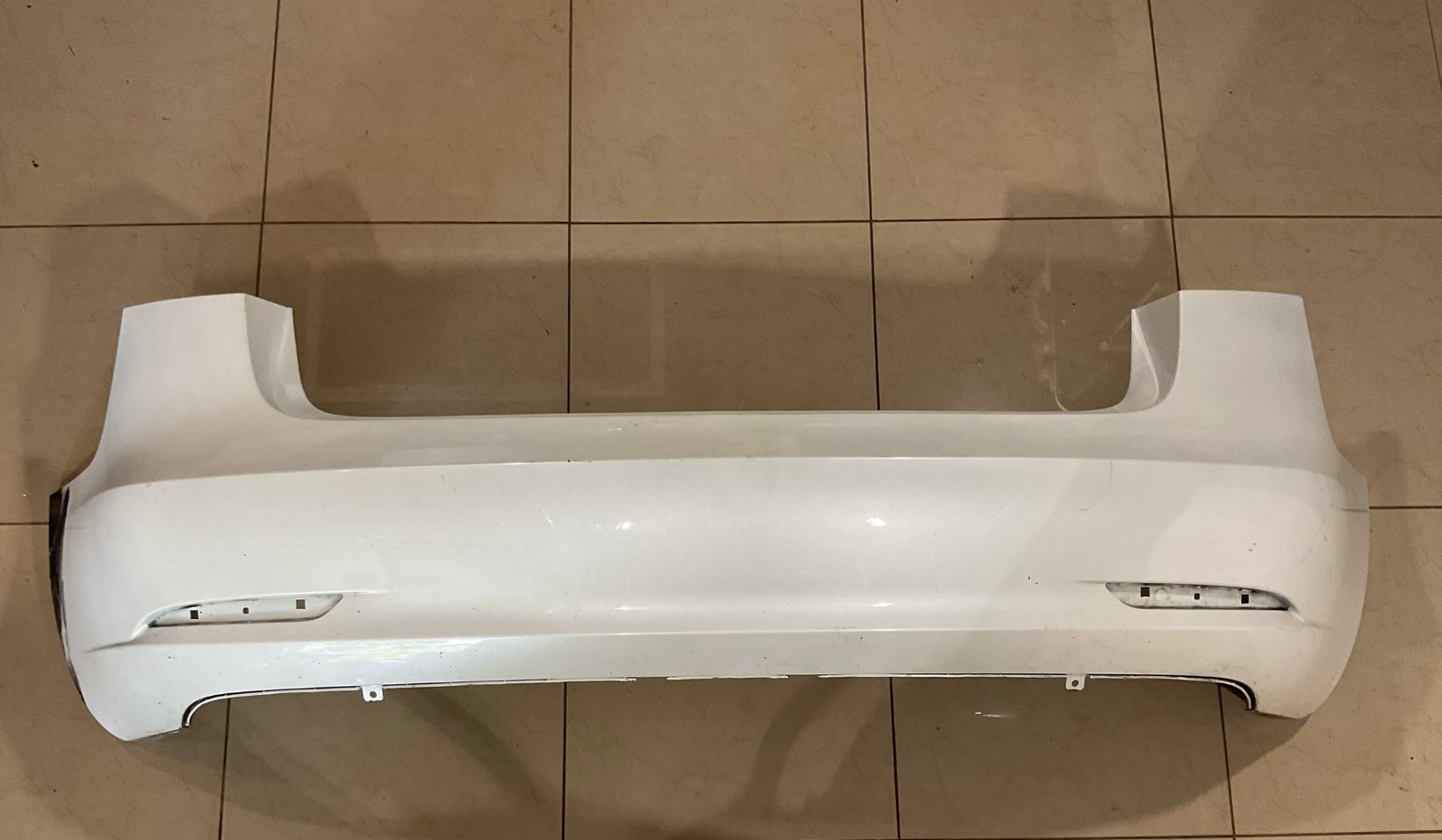 Rear Bumper Cover White 2017-2023 Tesla Model 3 CAPA