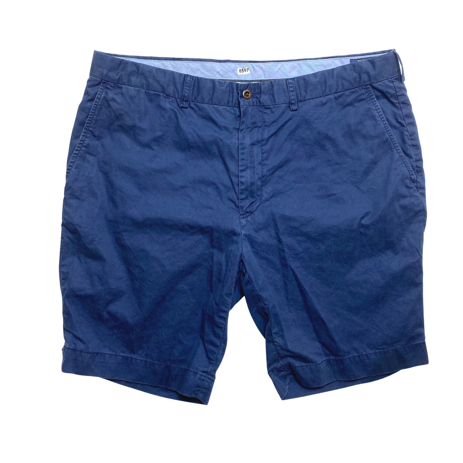 Polo Ralph Lauren Shorts Mens 37 Waist 9 Inseam Navy Blue Classic Fit Chino