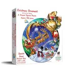 SunsOut Christmas Ornament 750 pc Special Shape Christmas Jigsaw Puzzle