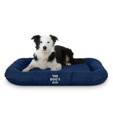 The Dog's Bed Utility Waterproof Dog Beds, Large, Durable Blue Denim Fabric, ...