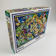 32" x 24" Disney Classics II  Mickey Mouse Movie Reel Ceaco 1500 Pc Puzzles New