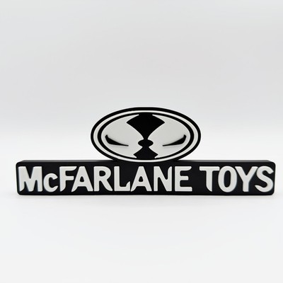 McFarlane Toys 3D Printed Logo Display Sign Collectible Brand Display Decor Gift