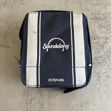 Craig Soundalong Portable Cassette Player with Case Blue Music