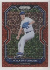 2021 Panini Prizm Tier II Red Donut Circle Prizm 87/99 Walker Buehler #152 0y9e
