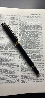 Vintage Black Lacquer Waterman Ballpoint Pen