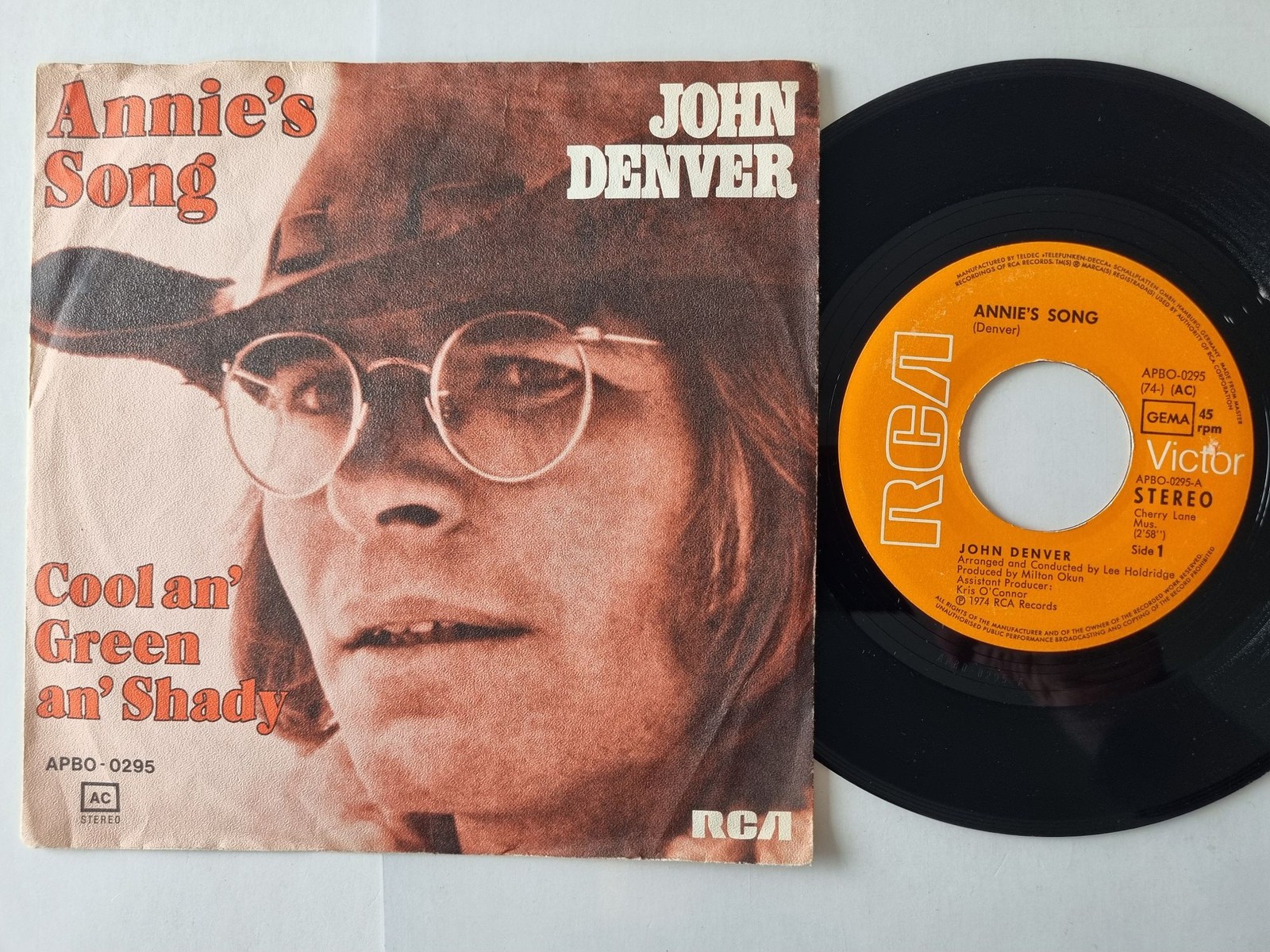John Denver - Annie's Song 7'' Vinyl Germany