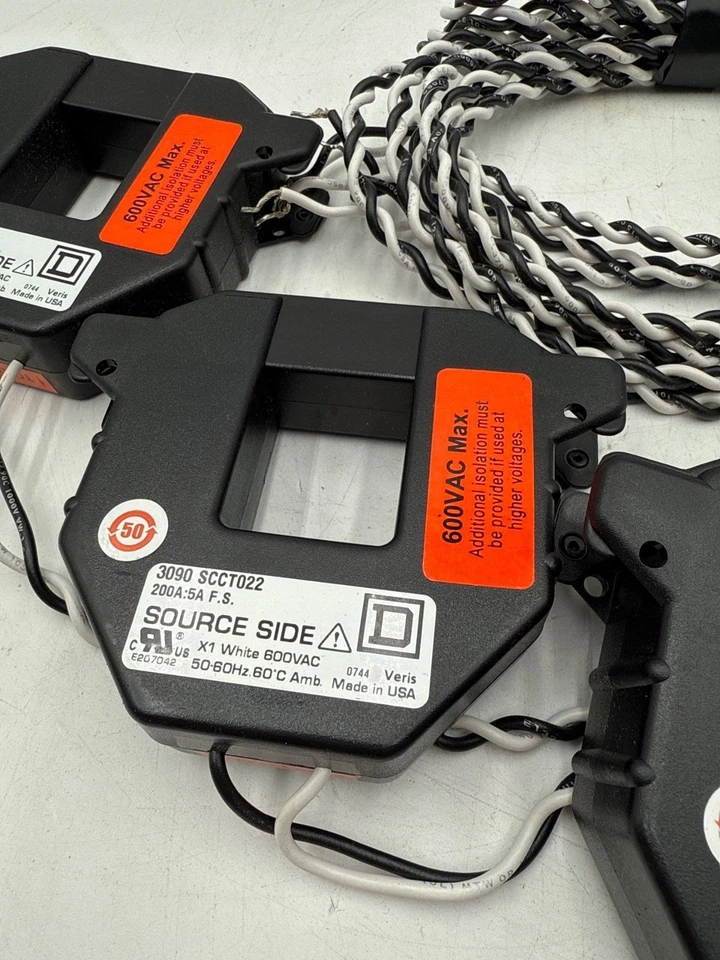 3PC Square D 3090 SCCT022 Split Core Current Transformer 200 Amp 600V 200A:5A - Image 3 of 4