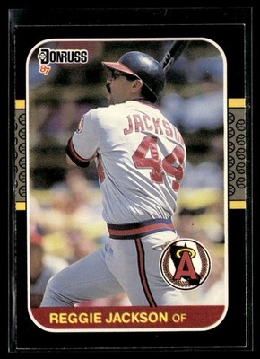 1987 Donruss #210 Reggie Jackson Baseball Card 3801K