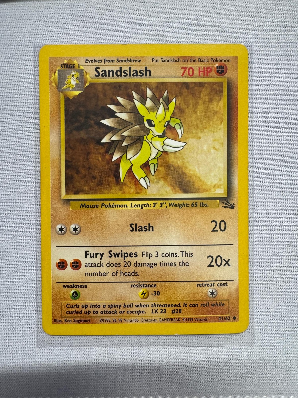 Sandslash 62/110 Uncommon Legendary Collection Pokemon Near Mint
