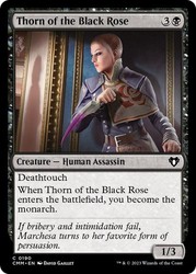 Thorn of the Black Rose 190 Common Commander Masters MTG