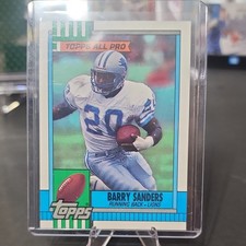 Topps 1990 Barry Sanders All Pro #352 Detroit Lions NFL Football Card