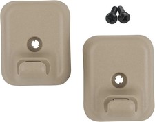 Sun Visor Clip Retainer Holder Camel Tan w/Screws for Sunvisor Panel Driver 