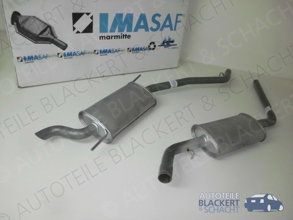 Imasaf Auspuffset für VW T4 Bus + Kasten 2.4 D Ohne Kat 1990-1995|LANG, Msd+Esd-image