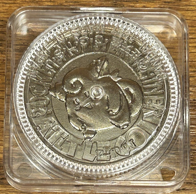 Clefairy The Pocket Monster Trainer  Medal Coin No.035 Nintendo