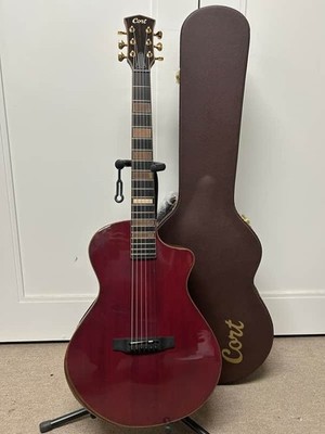 Cort Masterpiece Modern Burgundy Venetian Cutaway Acoustic Guitar