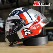 HJC Rpha1 BEN SPIES SILVER STAR FIM Aprobado CASCO DE MOTOCICLETA CARA COMPLETA