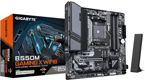 B550M GAMING X WIFI6 Motherboard - AMD Ryzen 5000 Cpus, 5+3 Phases VRM, up to 32