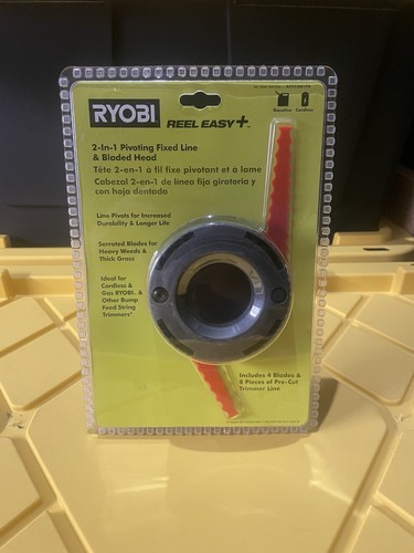 Ryobi Rolle Easy+ 2-in-1 schwenkbarer Festleinen- und Klingenkopf AC053N1FH