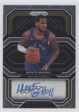 2020-21 Panini Prizm Penmanship Monte Morris #PE-MON Auto 1k5