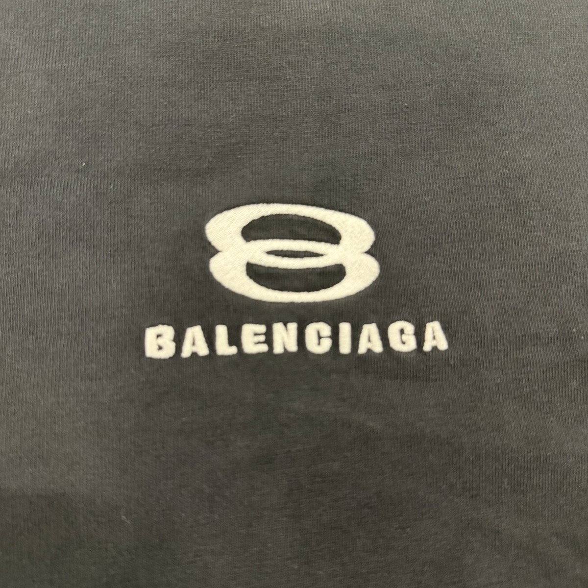 Balenciaga Unity Sports Icon Distressed Cropped T-shirt - Tagged