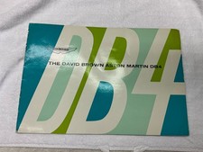 vintage 1963 Aston Martin DB4 sales brochure, /James Bond 'DB5' car