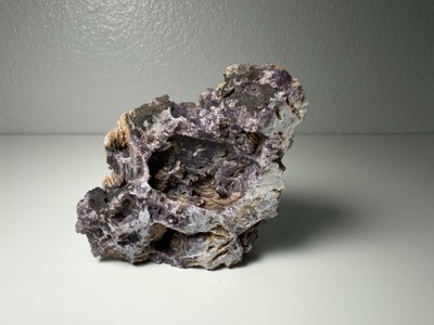 Raw Lepidolite & Quartz Cluster with Sparkling Crystals   8 oz Natural Mineral