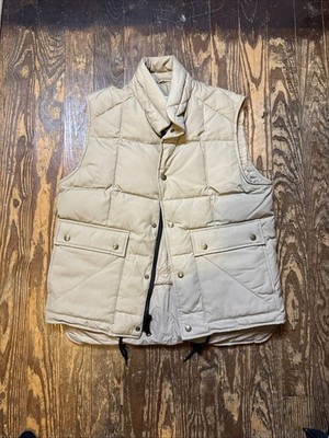 VTG St. Johns Bay Quilted Down Puffer Vest Men L Outdoor Gorpcore Recreation 90s