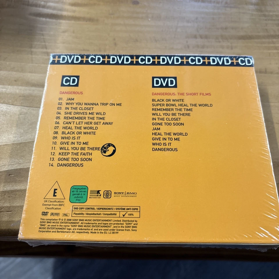 Michael Jackson - Dangerous/Dangerous  The Short Films (CD & DVD SET) NEW SEALED - Image 2 of 2