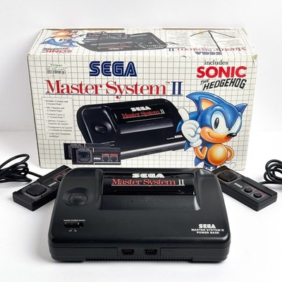 Sega Master System II 2 + Video Games Sonic the Hedgehog ORIGINAL BOX + MANUALS