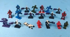 Mega Bloks Halo Universe Metal Series Mini Figures Drivers Gunners Covenant Etc