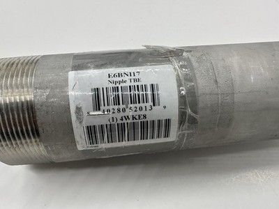 2'' Mnpt X 2 Ft. Tbe 316 Stainless Steel Pipe Sch 80, E6bni17, 4WKE8