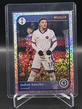 2024-25 Merlín UEFA Fútbol Jadon Sancho #25 Mini Diamante Refractor Chelsea FC