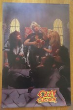 Original 1984 OZZY OSBOURNE The Ultimate Sin Poster JAKE E LEE Shot in the Dark