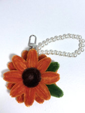 Sunflower Keychain Cute Flower Keychain for Bag Key-Orange