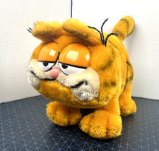 Vintage Garfield Standing Plush - Size 10" Long, 1981, United Feature Syndicate