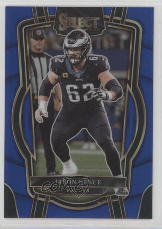 2022 Panini Select Club Level Blue Prizm 1/99 Jason Kelce #220 6m7