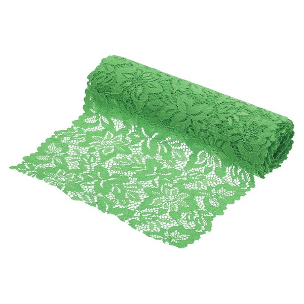 8,5 Zoll Breites 5 Yard Spitzenband Blumenmuster DunkelgrüNes Spitzenband-image