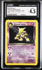 CGC 4.5 Dark Alakazam 1/82 Team Rocket - 1st Edition Holo French Pokemon Card