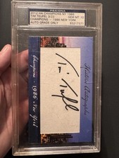 Tim Teufel New York Mets 2012 HA Champions PSA DNA Auto 10 Mint 1986 WS Champ