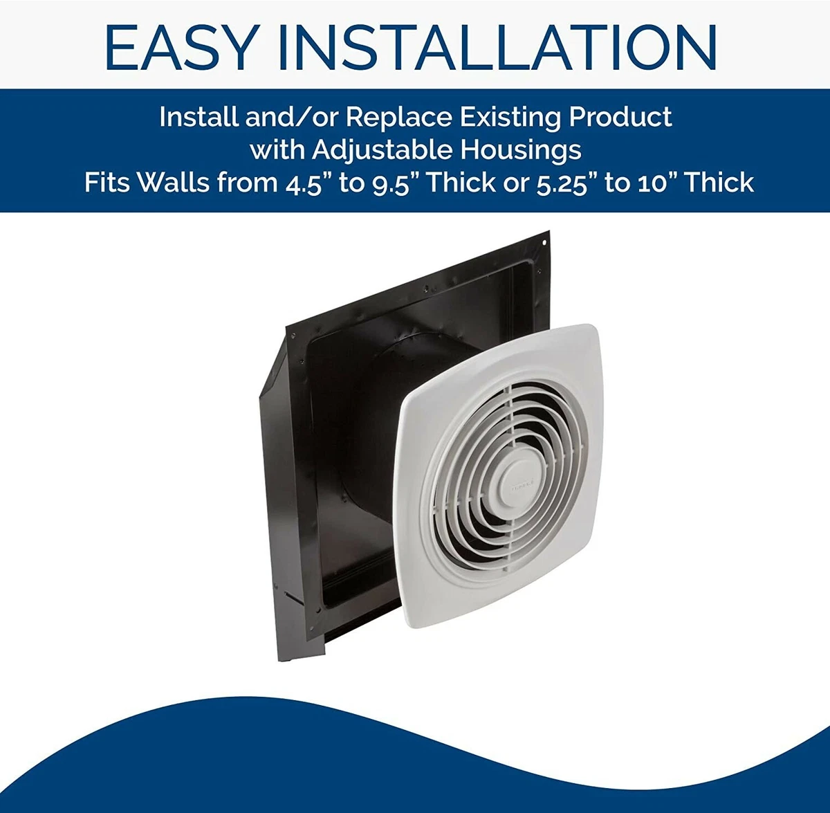 Broan-NuTone Exhaust Ventilation Fan 200 CFM Kitchen Bathroom Shop Through  Wall | eBay