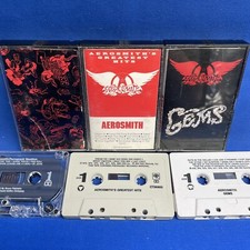 Aerosmith Cassette Tape Lot 3 Permanent Vacation Gems Greatest Hits 1980s Rock