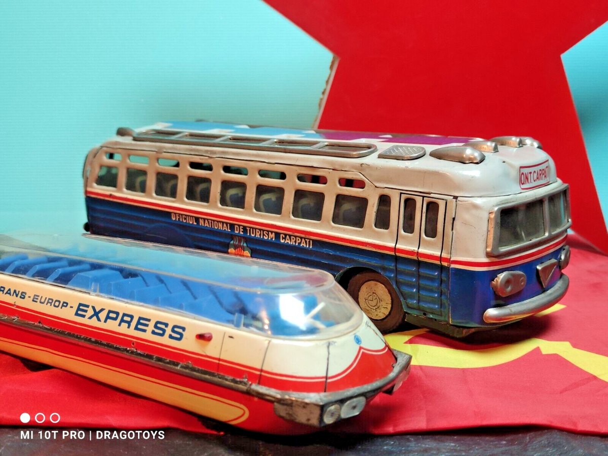 Joustra Ancien Bus International Car Tôle Friction Années 60