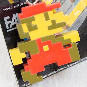RARE! Super Mario Bros. Twin Keyholder Chain Figure Famicom NES NINTENDO JAPAN 